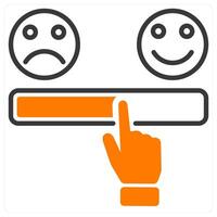 Satisfaction Scale and rating icon concept vector