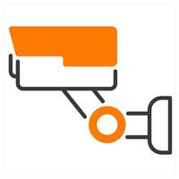 CCTV and camera icon concept vector