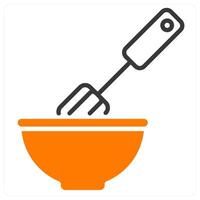 Mixer and stir iocn concept vector