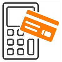 Contactless and csan icon concept vector