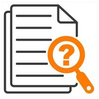 Inquiry and discovery icon concept vector