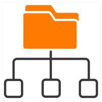 Distribution Files and data icon concept vector