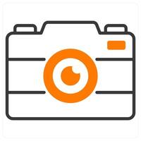 Camera and focus icon concept vector