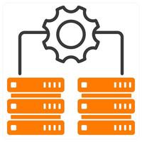 IT Infrastructure and data icon concept vector