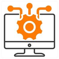 Information Technology and digital icon concept vector