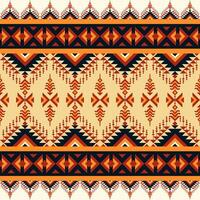 Aztec and Navajo seamless pattern with geometric tribal motifs and ethnic designs. Ancient Native American heritage, perfect for fabric applications, decorative arts, and boho home decor vector