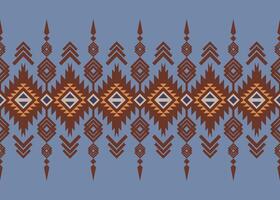 Navajo Aztec pattern with tribal and symbolic motifs, combining geometric shapes and kilim rug designs. This seamless textile print is ideal for vintage-inspired home decorations and boho aesthetic vector