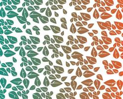 gradient leaf pattern vector