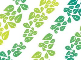 green gradient pattern leaf vector