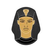 Tutankhamen pharaoh of ancient Egypt. vector