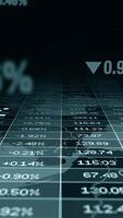 Digital Stock Market Data Visualization exploring detailed patterns in financial data video