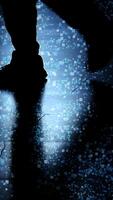 Mysterious Footsteps Echoing in Shadows on a Dimly Lit and Mysterious Floor Area video