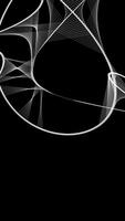 Abstract White Lines Set Against A Striking Black Background To Captivate The Eye Visually video