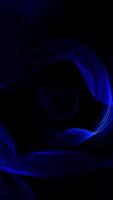 Captivating Blue Abstract Light Effects on a Dark Background create an enchanting atmosphere video