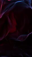 A Stunning and Abstract Display of Colorful Smoke Waves Against a Dark Background video