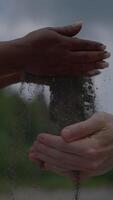 Unity Through Nature A Symbolic Embrace of Hands and Sand, celebrating our shared connection video