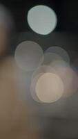 Experience enchanting Abstract Night Lights with a captivating Bokeh Effect in an Urban Setting video