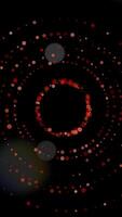 Experience mesmerizing Abstract Spiral Light Patterns with captivating Red Bokeh Effects video