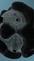An Abstract Organic Shape Displaying Fluid Textures and a Glossy Finish that Captivates video