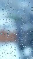Raindrops on Glass Creating a Calm and Reflective Mood through Natures Beauty and Serenity video