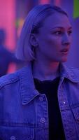 An Intriguing Portrait Captured with Modern Lighting Techniques and Artistic Flair video