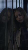 Contemplative portrait captured in an urban environment showcasing a thoughtful mood and elegance video
