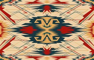 Abstract Aztec color pattern. Seamless lines for fabric. Carpet making. vector