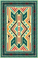 geometric pattern rug Modern room decorating rugs colorful patterned carpet vector