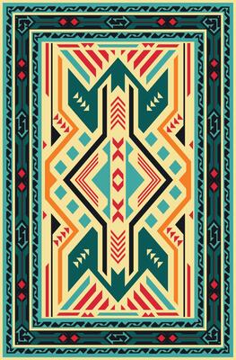 geometric pattern rug Modern room decorating rugs colorful patterned carpet