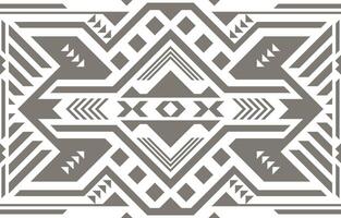 Seamless ethnic tribal geometric pattern Navajo on white for decorative graphic elements. vector