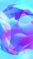 Abstract Colorful Shapes Displayed in Stunning Blue and Purple Hues with Depth and Texture video