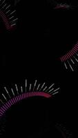 Captivating Abstract Sound Wave Patterns on a Dark Black Background for Visual Appeal video