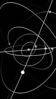 Abstract Cosmic Orbit Patterns in Black and White, exploring intricate connections in the universe video