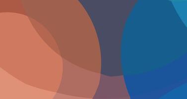 Abstract background with overlapping curved shapes in shades of brown and blue. vector