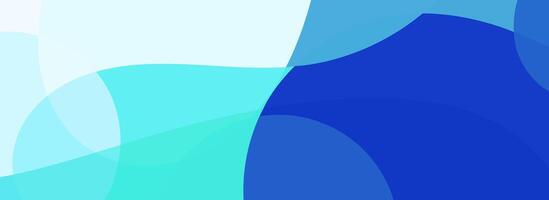 Abstract blue, cyan and white wavy background. vector