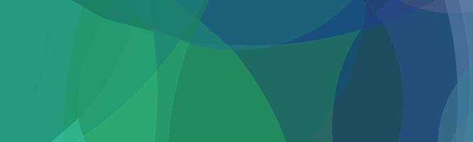 Abstract green and blue gradient background with overlapping geometric shapes. vector