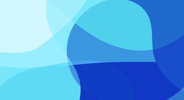Abstract blue and turquoise background with overlapping shapes. vector