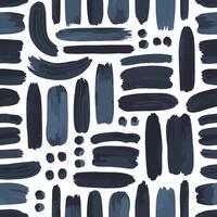 Artistic Brush Strokes on White. vector
