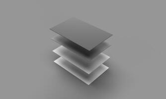 Business namecard white grey black gradient color empty blank mock up paper template identity copy spacecompany corporate presentation background rustic invitation wedding ic card.3d render photo