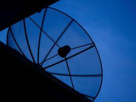 satellite communication technology blue sky background wallpaper copy space radio radar dish science antennae equipment signal tekevision network tekescope network connection galaxy wave wireless photo