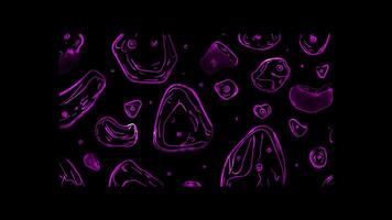 Neon frame effect, Rock Climbing Holds Colorful holds for climbing walls on black background video