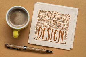 design elements and rules word cloud photo