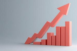 A bold red downward arrow dramatically breaks through the scene, representing a sudden decline in market performance and the economic challenges faced by businesses today. photo