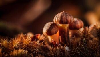 Macro Shot of Nature Life in Forest Detailed Forest Nature Photography wallpaper photo