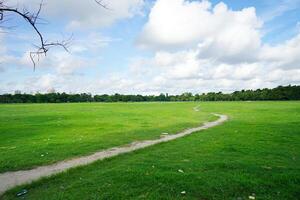 Maidan, The largest playground of Kolkata from where Victoria Memorial Hall is Visible photo