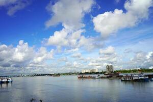 Hooghly River with Vidyasagar Setu from Babughat photo