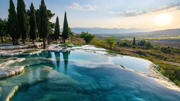 Crystal Blue Waters in Pamukkale photo