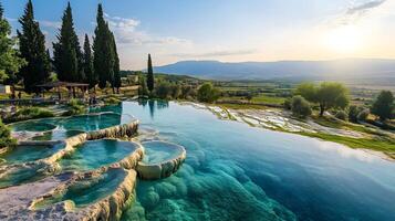 Crystal Blue Waters in Pamukkale photo