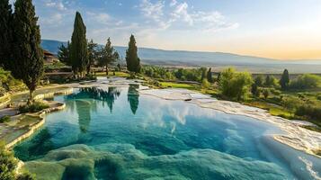 Crystal Blue Waters in Pamukkale photo