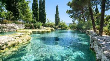Crystal Blue Waters in Pamukkale photo